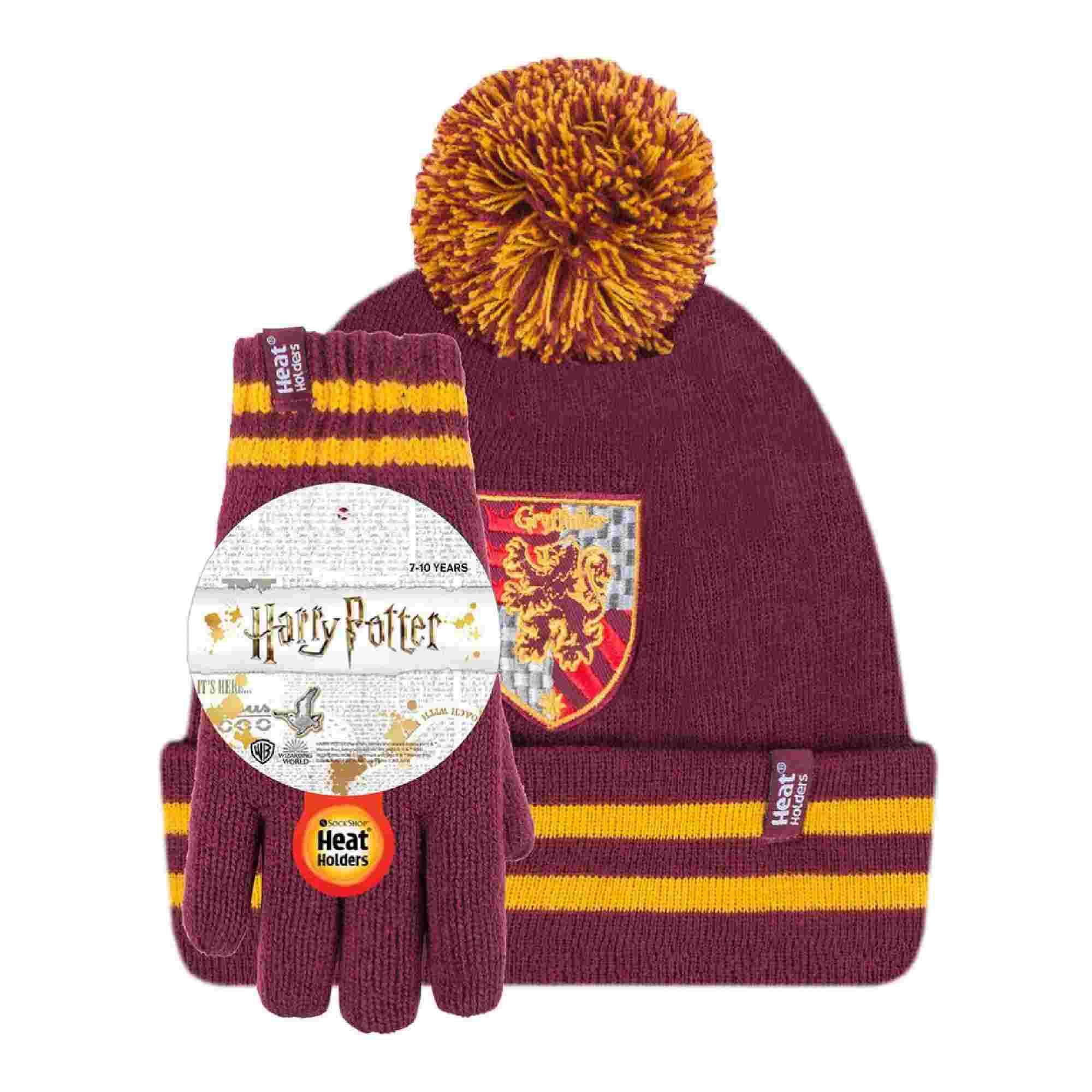 Kids Childrens Harry Potter Hat & Gloves Set for Winter