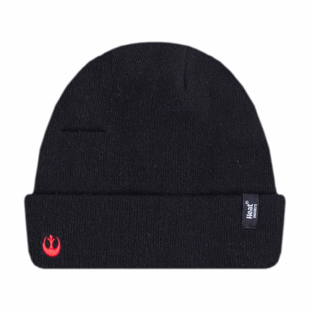 Mens Star Wars Black Thermal Beanie Hat for Winter