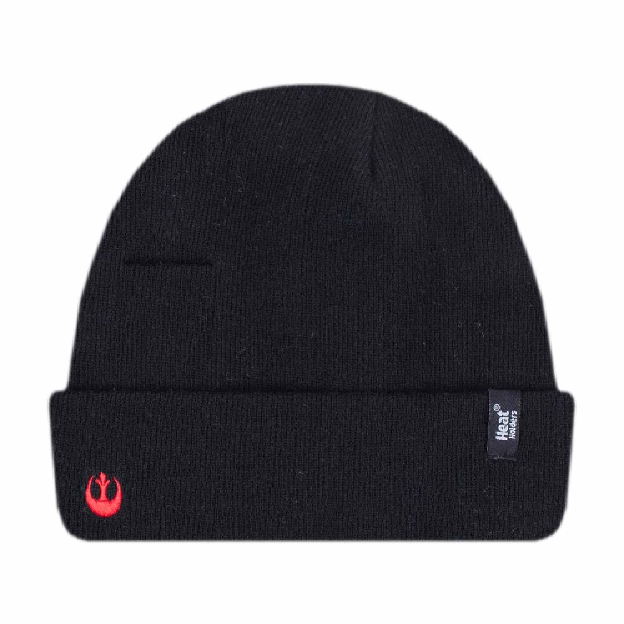 Mens Star Wars Black Thermal Beanie Hat for Winter