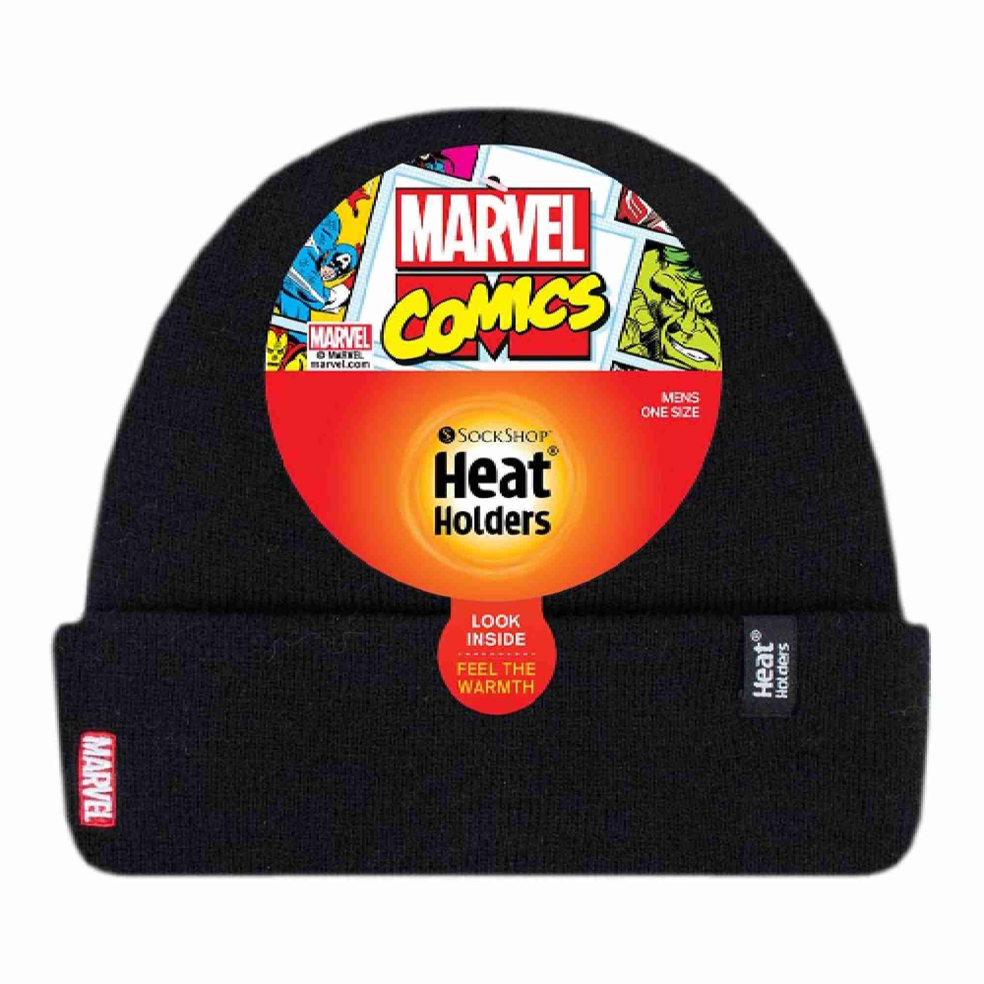 Mens Thermal Warm Fleecwe Lined Marvel Winter Hat