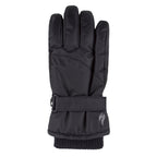 Childrens Black Winter Fleece Lined Waterproof Thermal Snow Ski Gloves