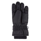 Childrens Black Winter Fleece Lined Waterproof Thermal Snow Ski Gloves