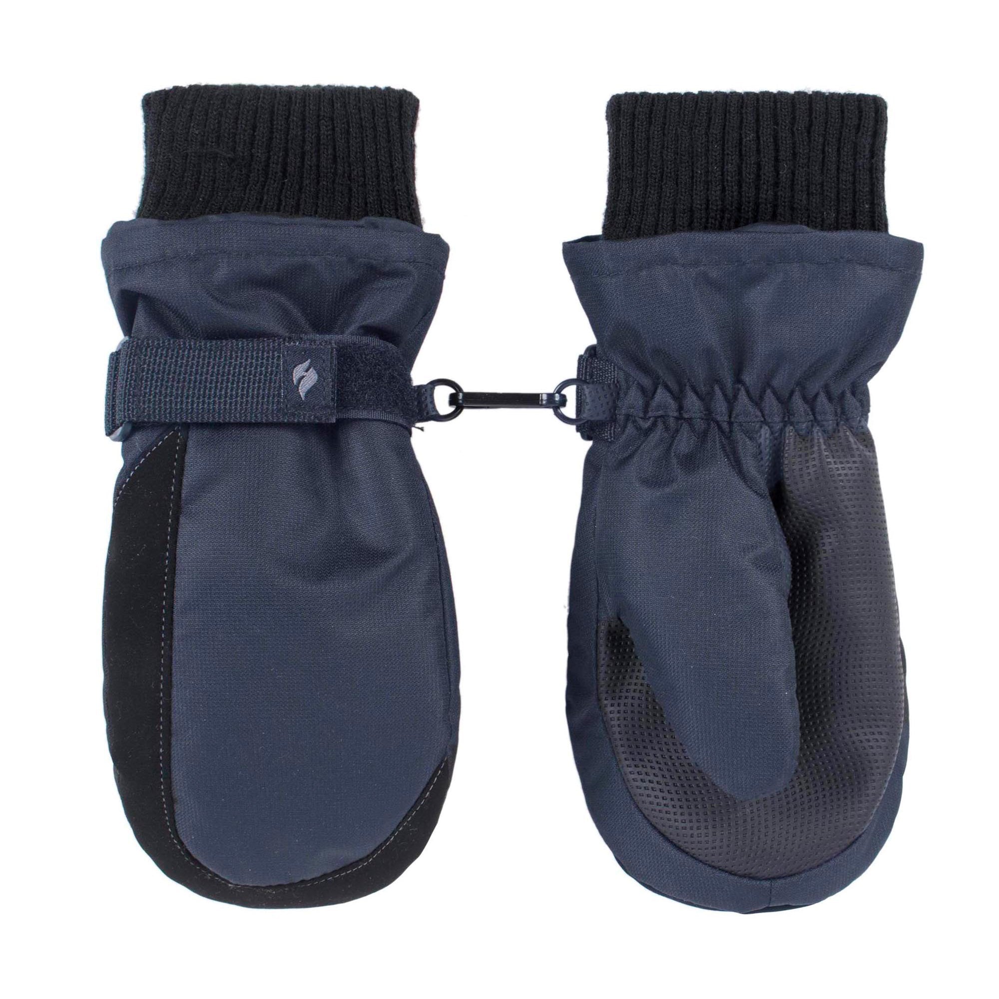 Childrens Soft Shell Winter Fleece Lined Waterproof Thermal Snow Ski Mittens