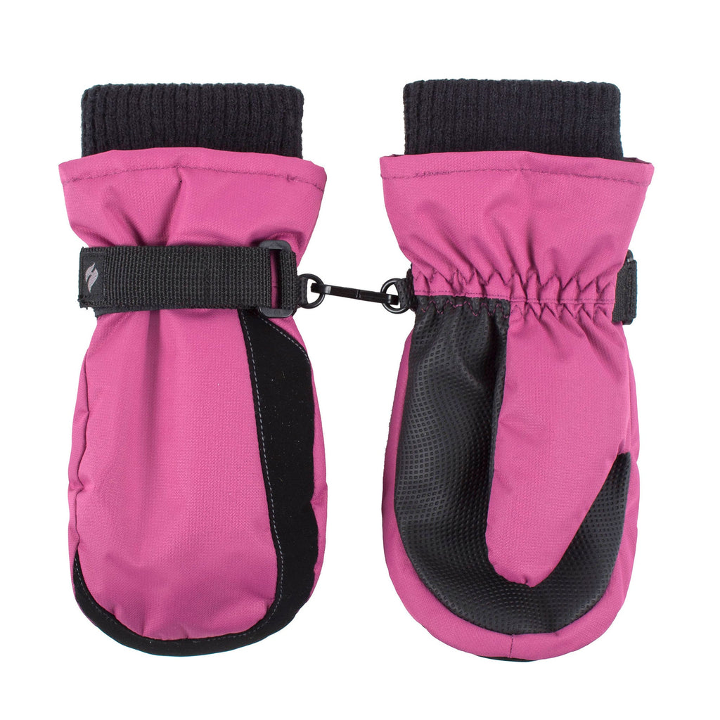 Childrens Soft Shell Winter Fleece Lined Waterproof Thermal Snow Ski Mittens