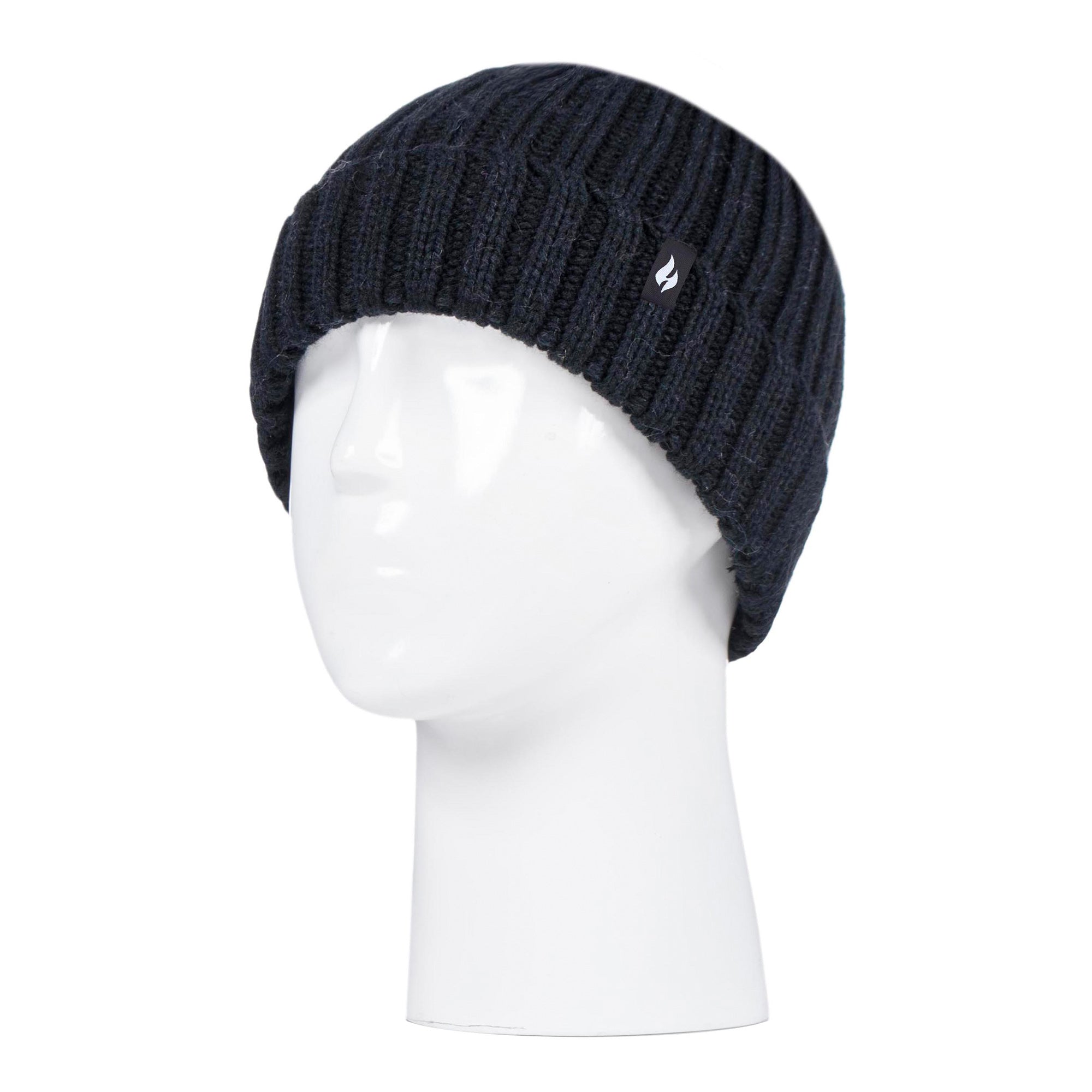 Girls Thick Chunky Ribbed Thermal Beanie Hat for Winter