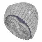 Girls Thick Chunky Ribbed Thermal Beanie Hat for Winter