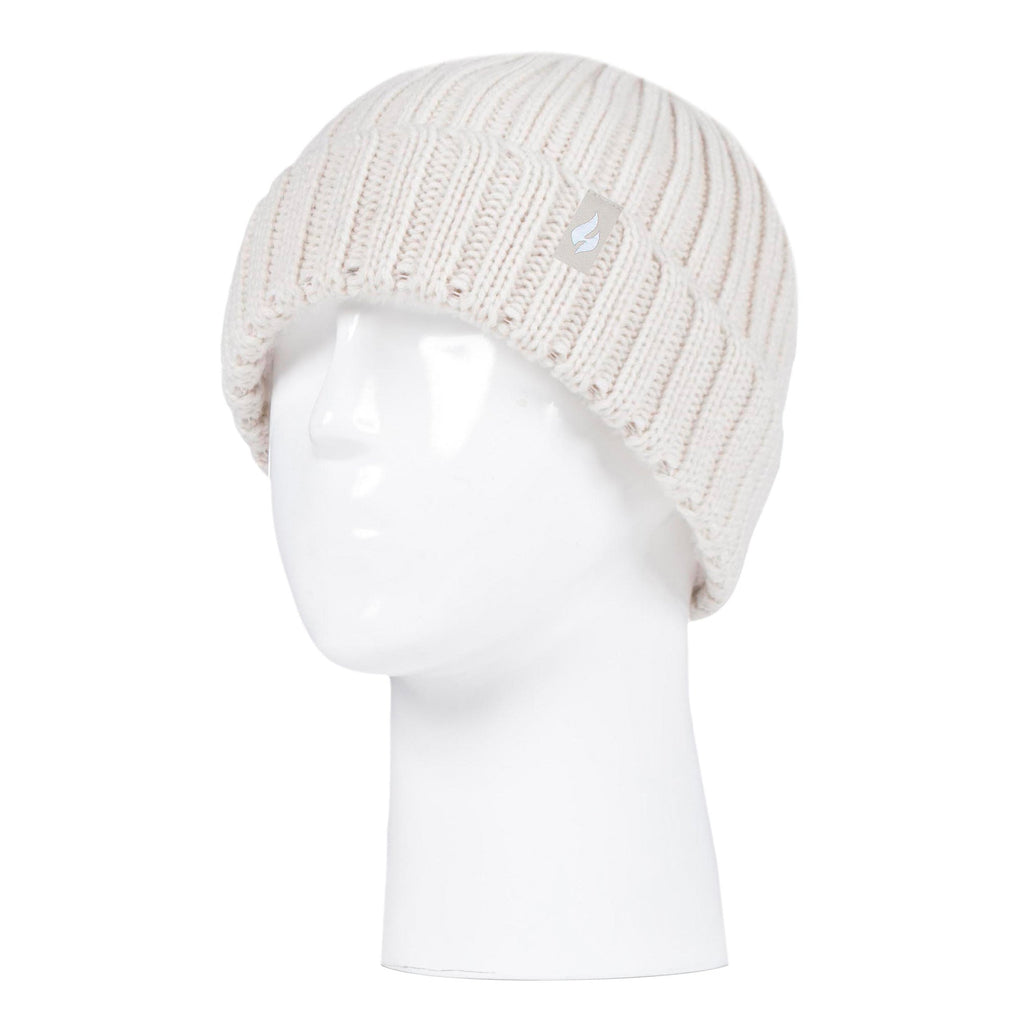 Girls Thick Chunky Ribbed Thermal Beanie Hat for Winter