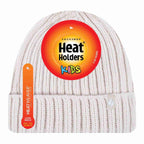 Girls Thick Chunky Ribbed Thermal Beanie Hat for Winter