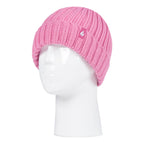 Girls Thick Chunky Ribbed Thermal Beanie Hat for Winter