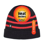 Boys Ribbed Knit Turnover Thermal Winter Hat with Stripes