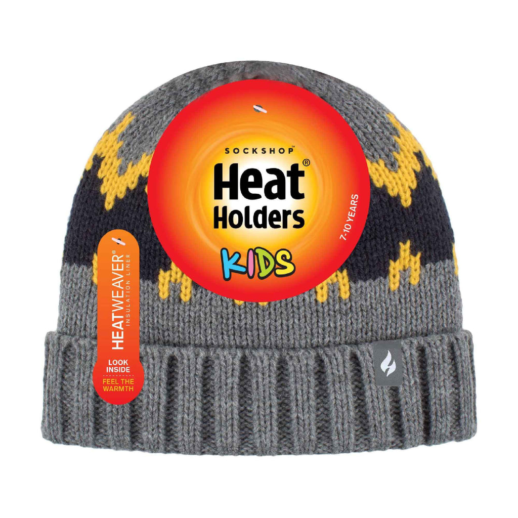 Boys Thick Ribbed Patterned Knitted Soft Beanie Hat