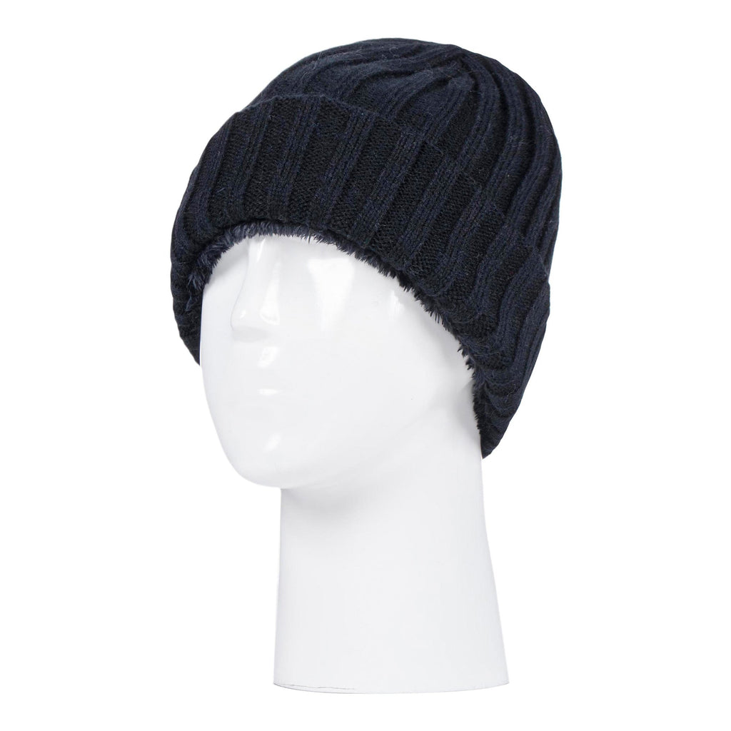 Boys Every Day Casual Wear Ribbed Turnover Winter Hat for Kids
