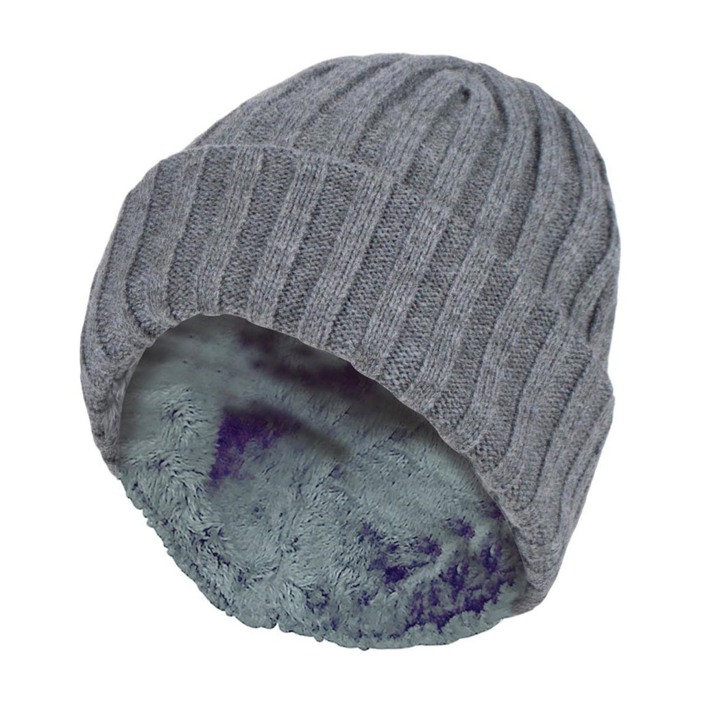 Boys Every Day Casual Wear Ribbed Turnover Winter Hat for Kids