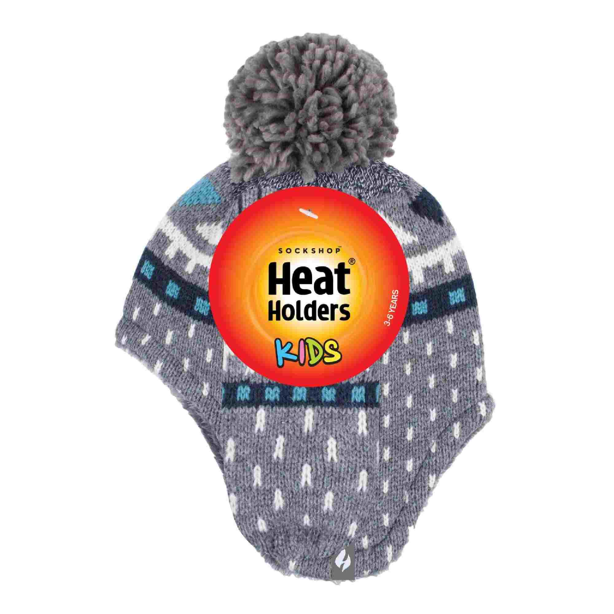 Heat Holders Boys Thermal Hat & Mittens Set