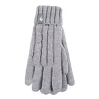Girls Cable Knit Bobble Pom Pom Thermal Hat & Gloves Set