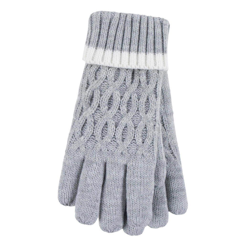 Girls Thermal Insulated Pom Pom Bobble Beanie Hat & Gloves
