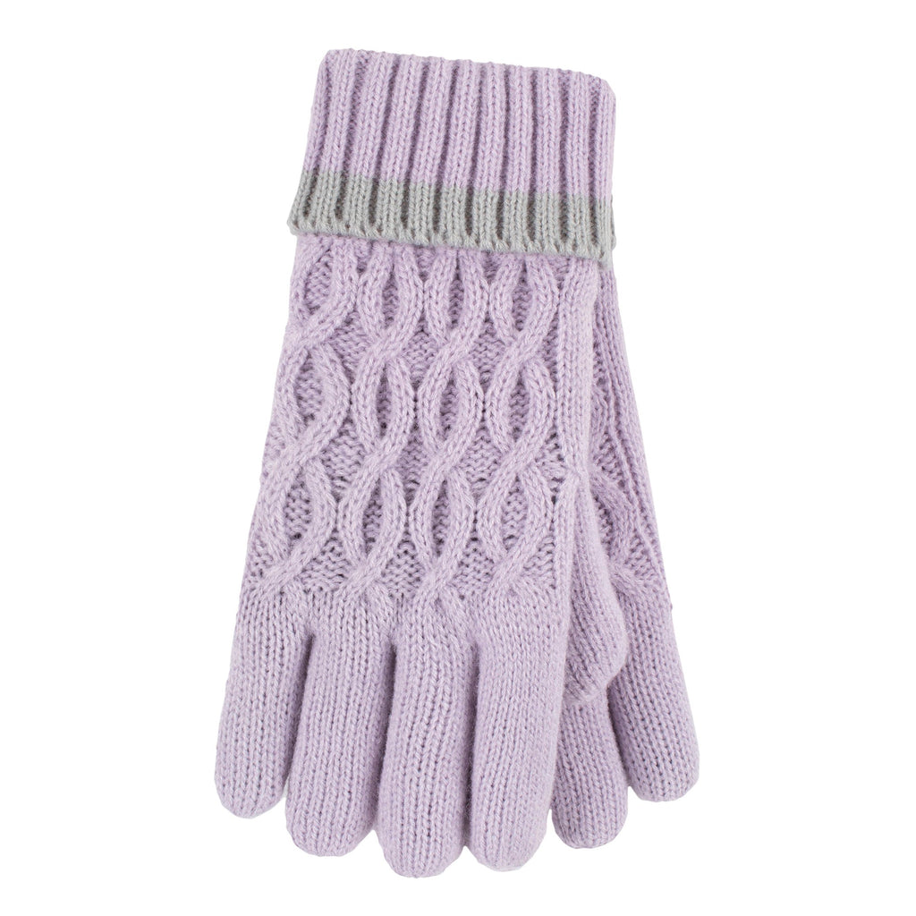 Girls Thermal Insulated Pom Pom Bobble Beanie Hat & Gloves