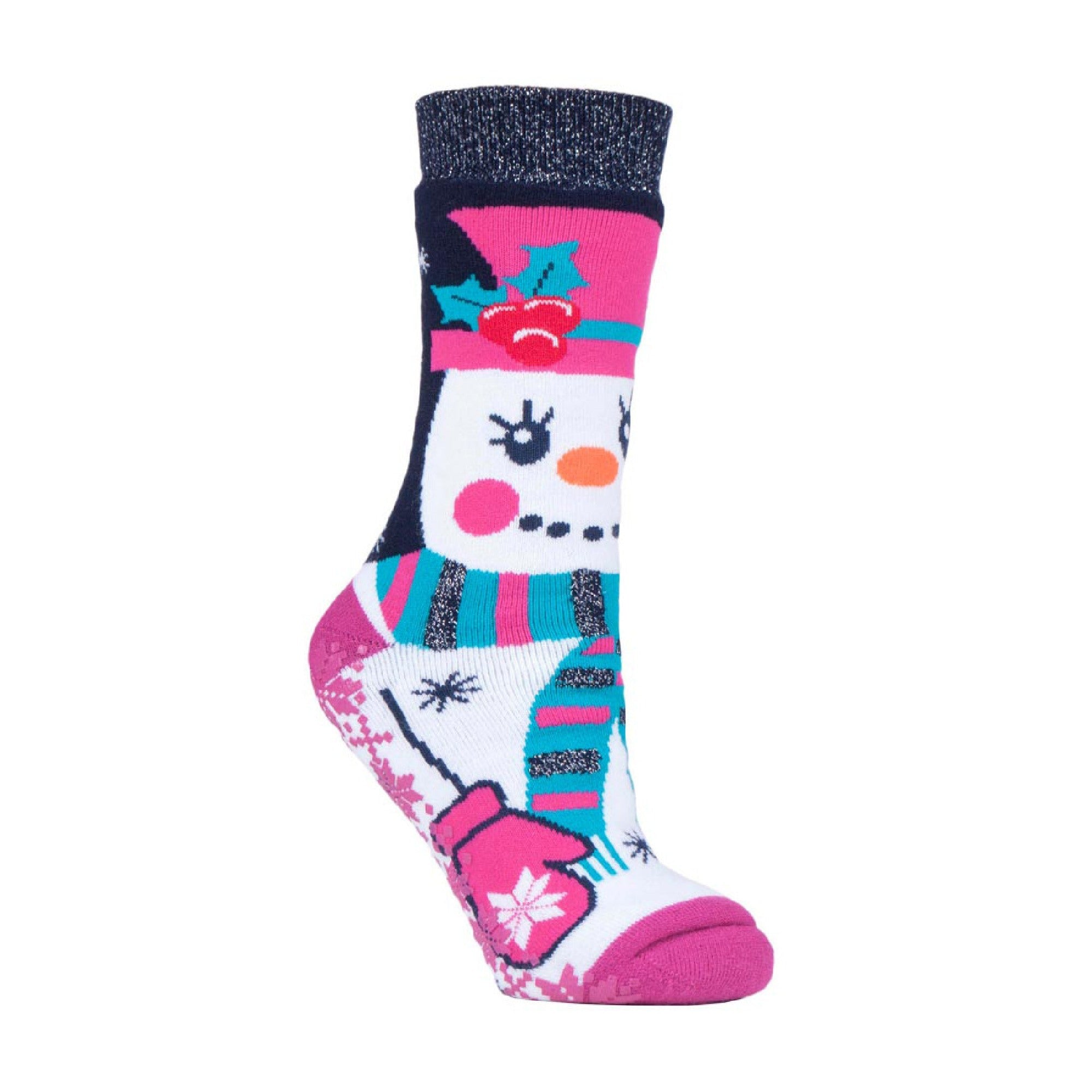 Mens / Ladies Thermal Christmas Non Slip Slipper Socks with Grippers