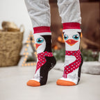 Mens / Ladies Thermal Christmas Non Slip Slipper Socks with Grippers