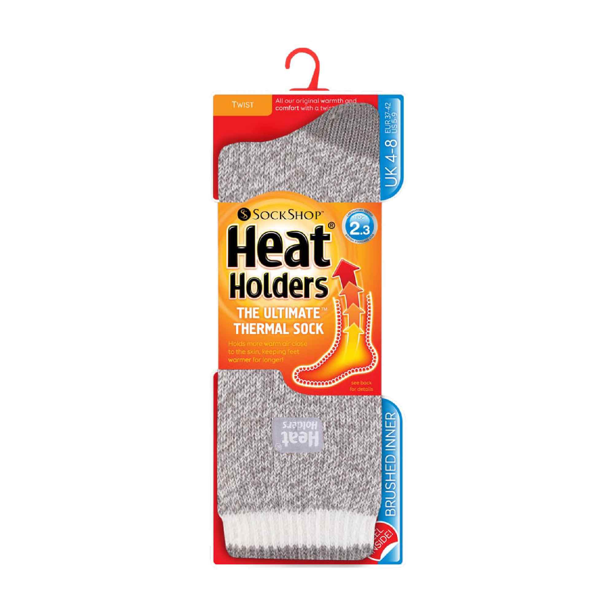Ladies Twist Patterned Thick Winter Warm Thermal Socks