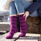 Ladies Twist Patterned Thick Winter Warm Thermal Socks