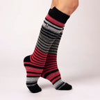 Ladies Thermal Striped Ski Socks