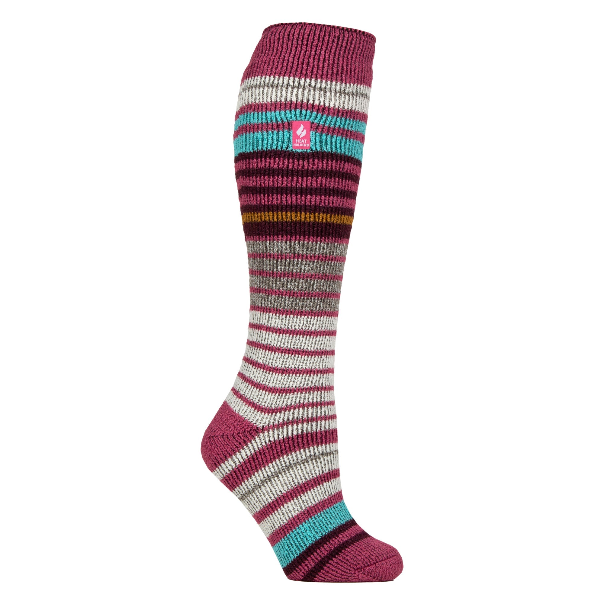 Ladies Thermal Striped Ski Socks