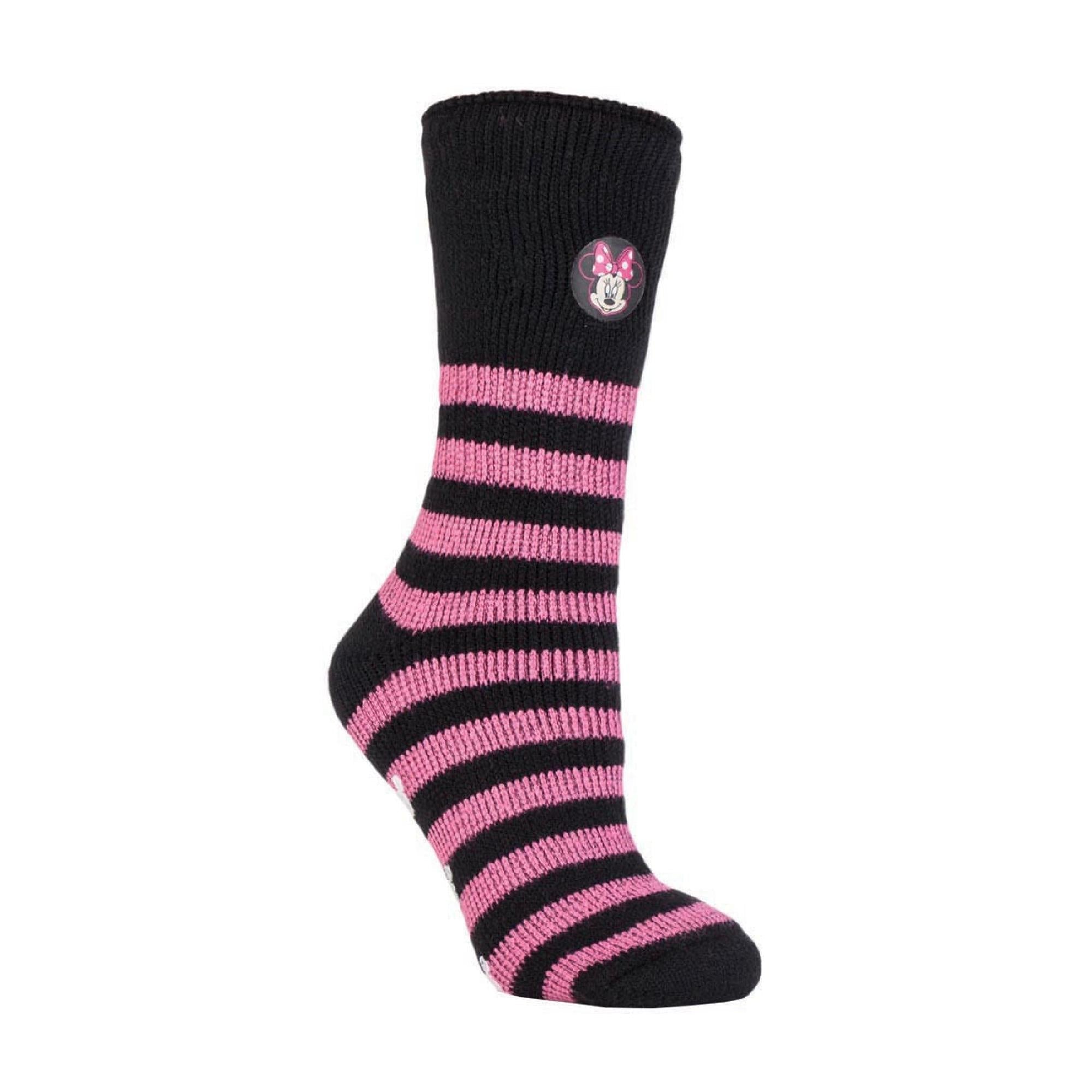 Ladies Snoopy & Minnie Mouse Novelty Thermal Slipper Socks