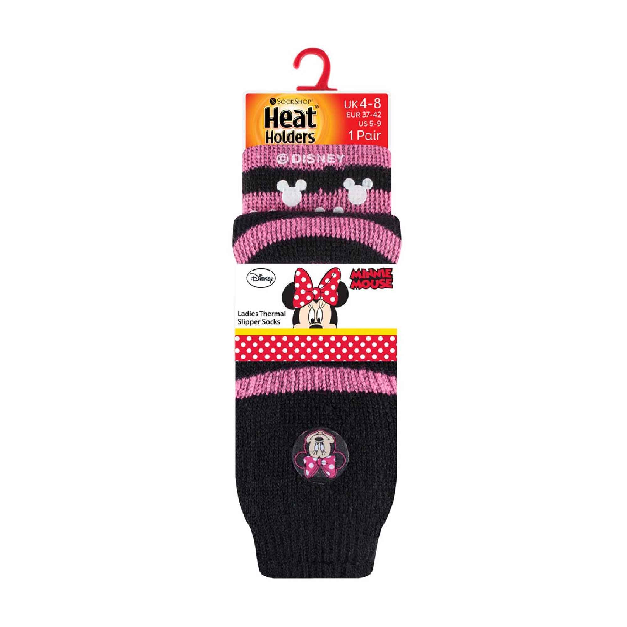Ladies Snoopy & Minnie Mouse Novelty Thermal Slipper Socks
