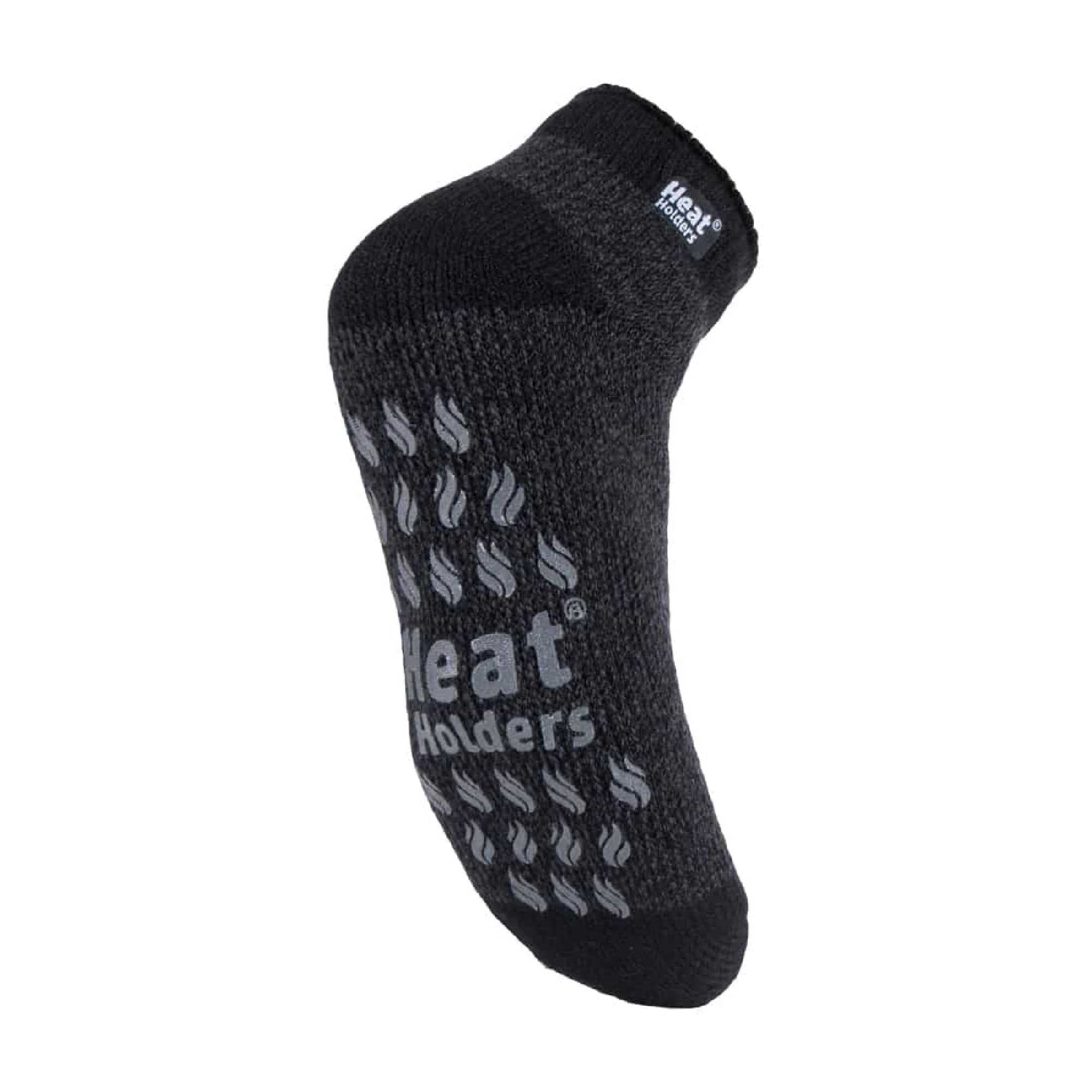 Mens 2.3 TOG Non Slip Low Cut Ankle Thermal Slipper Socks (Multipack Options)