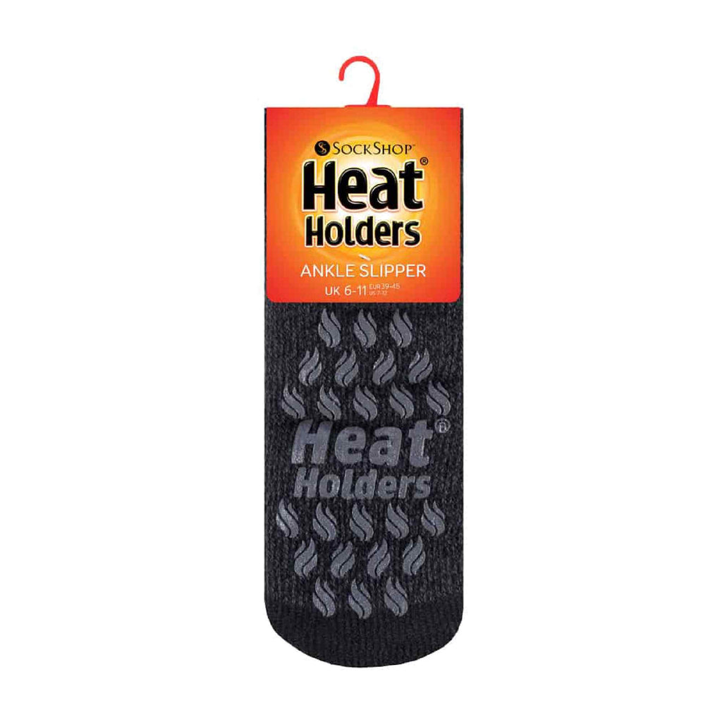 Mens 2.3 TOG Non Slip Low Cut Ankle Thermal Slipper Socks (Multipack Options)