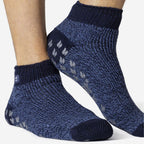 Mens 2.3 TOG Non Slip Low Cut Ankle Thermal Slipper Socks (Multipack Options)