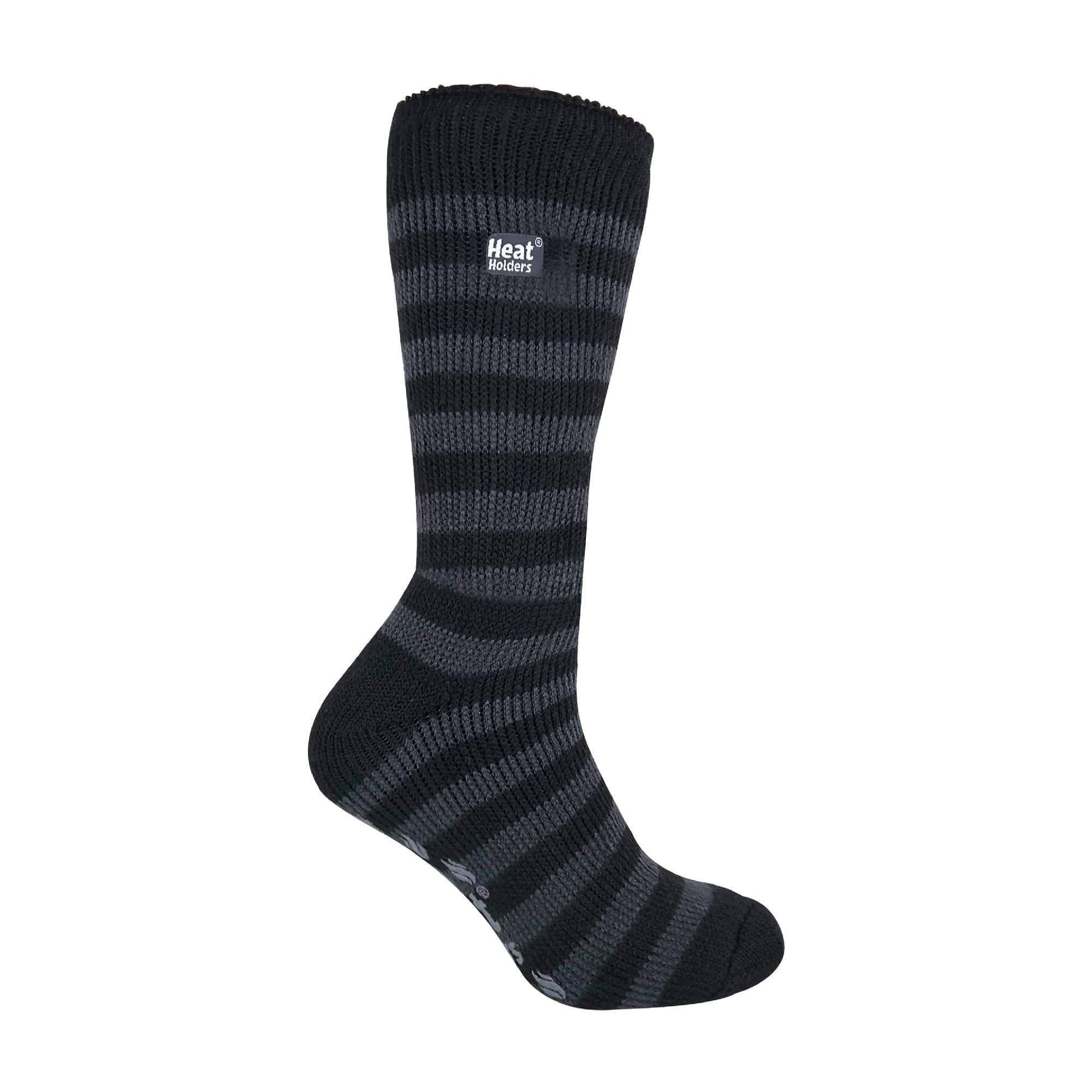 Mens Winter Non Slip Thermal Slipper Socks with Grips