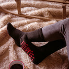 Mens Winter Non Slip Thermal Slipper Socks with Grips