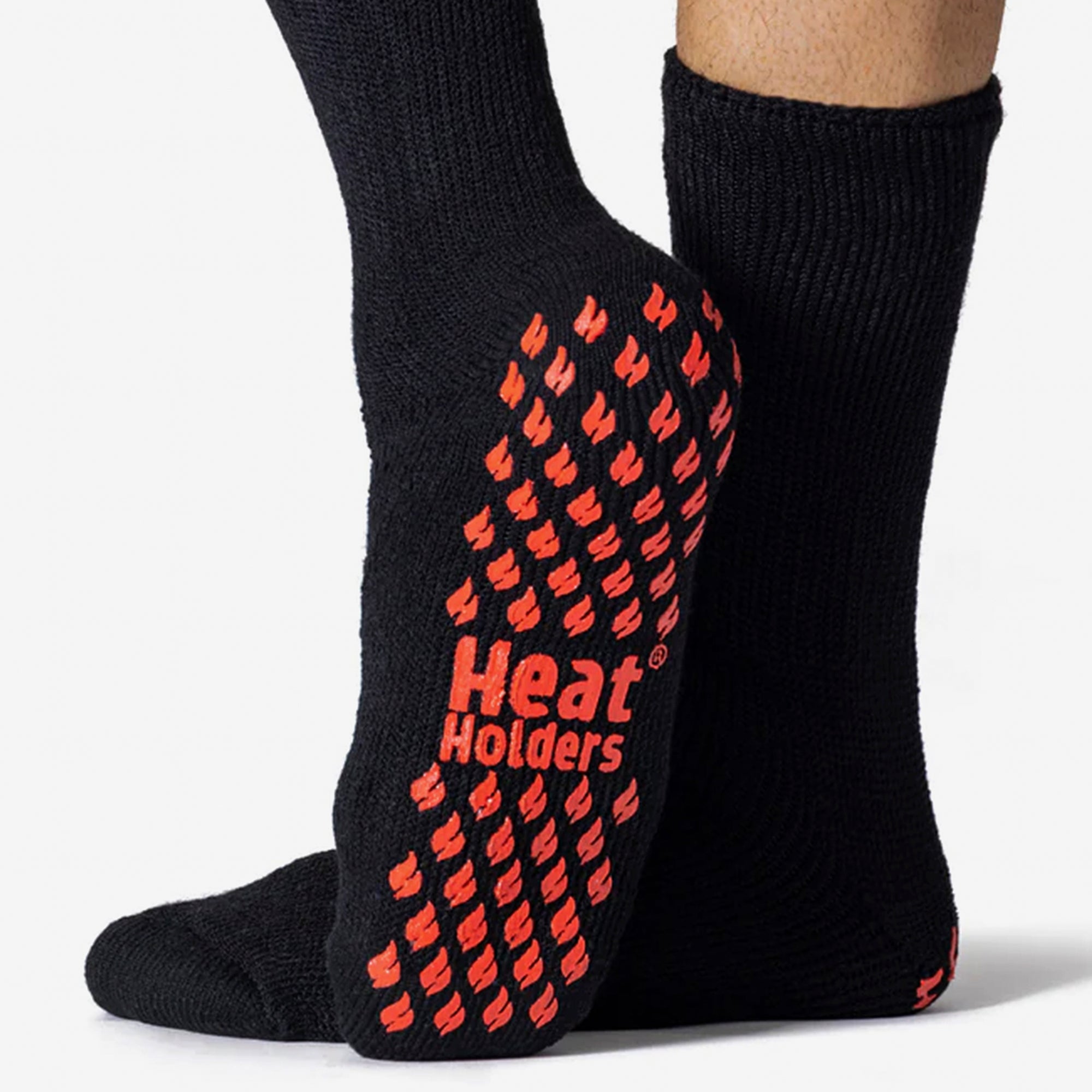 3 Pairs Multipack Mens Slipper Socks with Grips | Non-Slip Thermal Socks