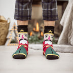 Mens Christmas Non Slip Thermal Slipper Socks with Grippers