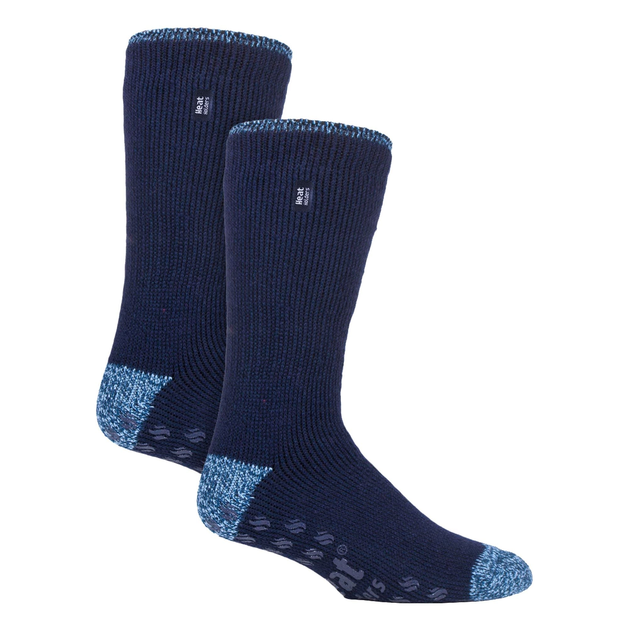 2 Pair Mens Winter Crew Slipper Socks
