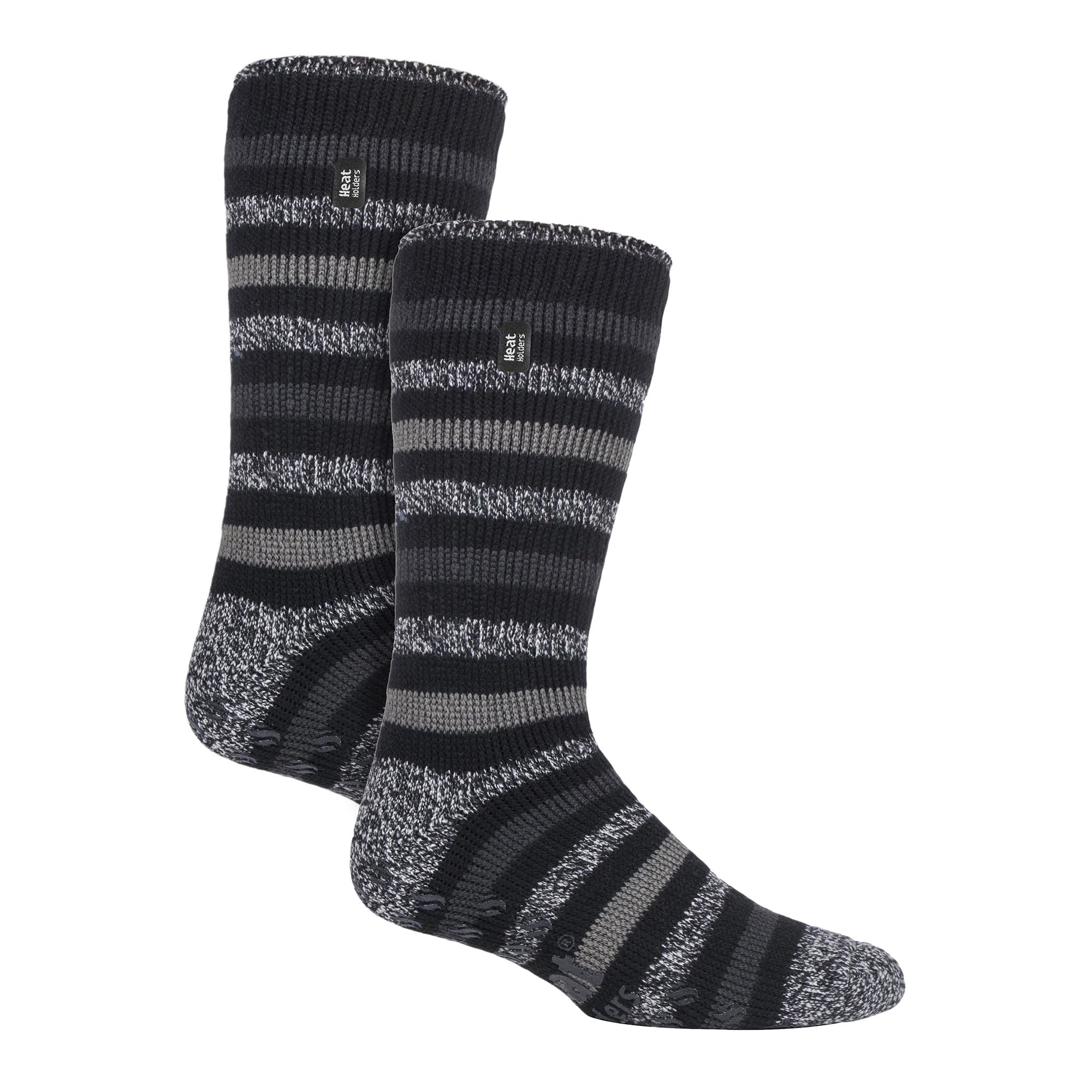 2 Pair Mens Winter Crew Slipper Socks