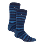 2 Pair Mens Winter Crew Slipper Socks