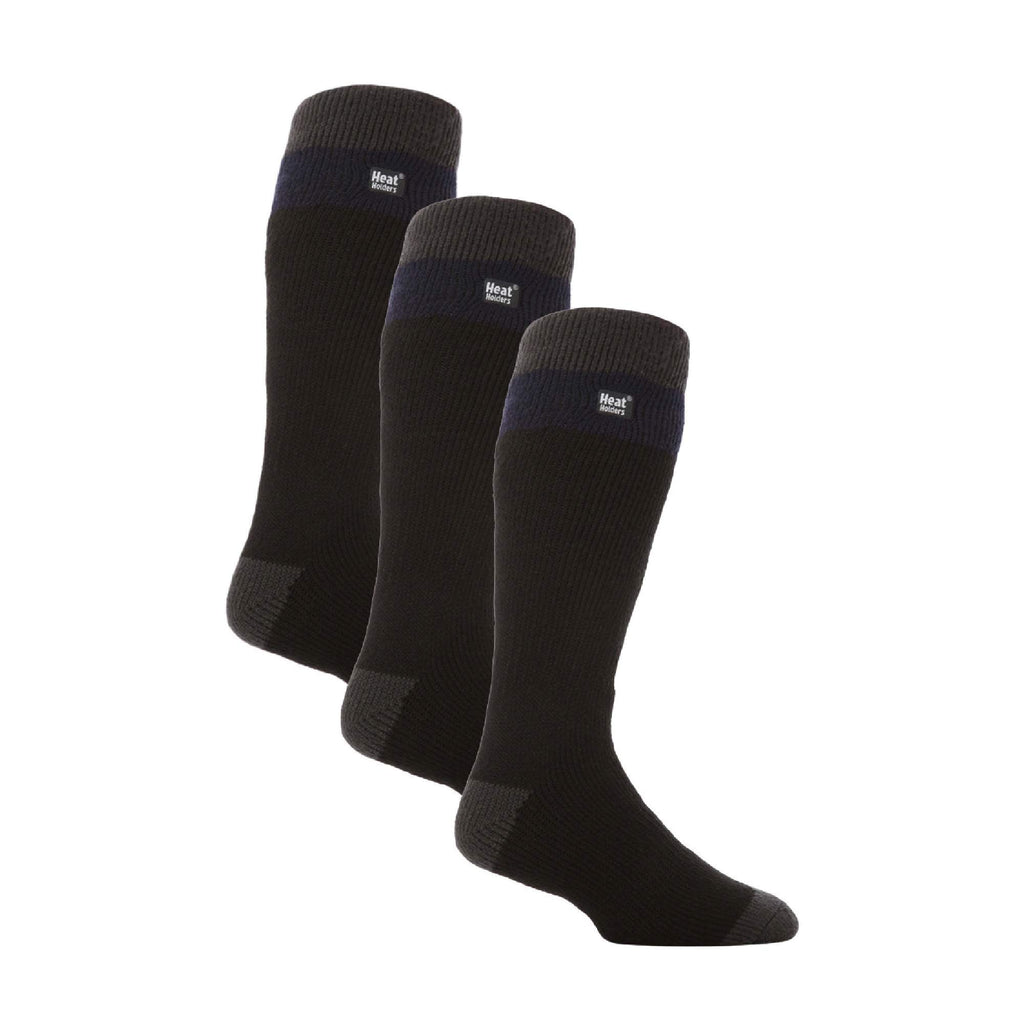 Men's Thermal Striped Ski Socks | High Quality Heat Holders Extra Long Socks