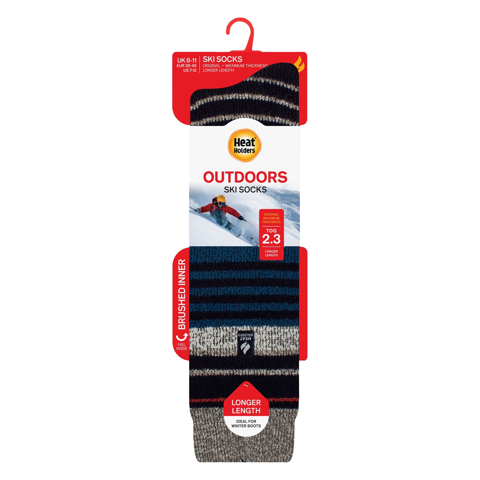 Mens Thermal Ski Patterned Socks