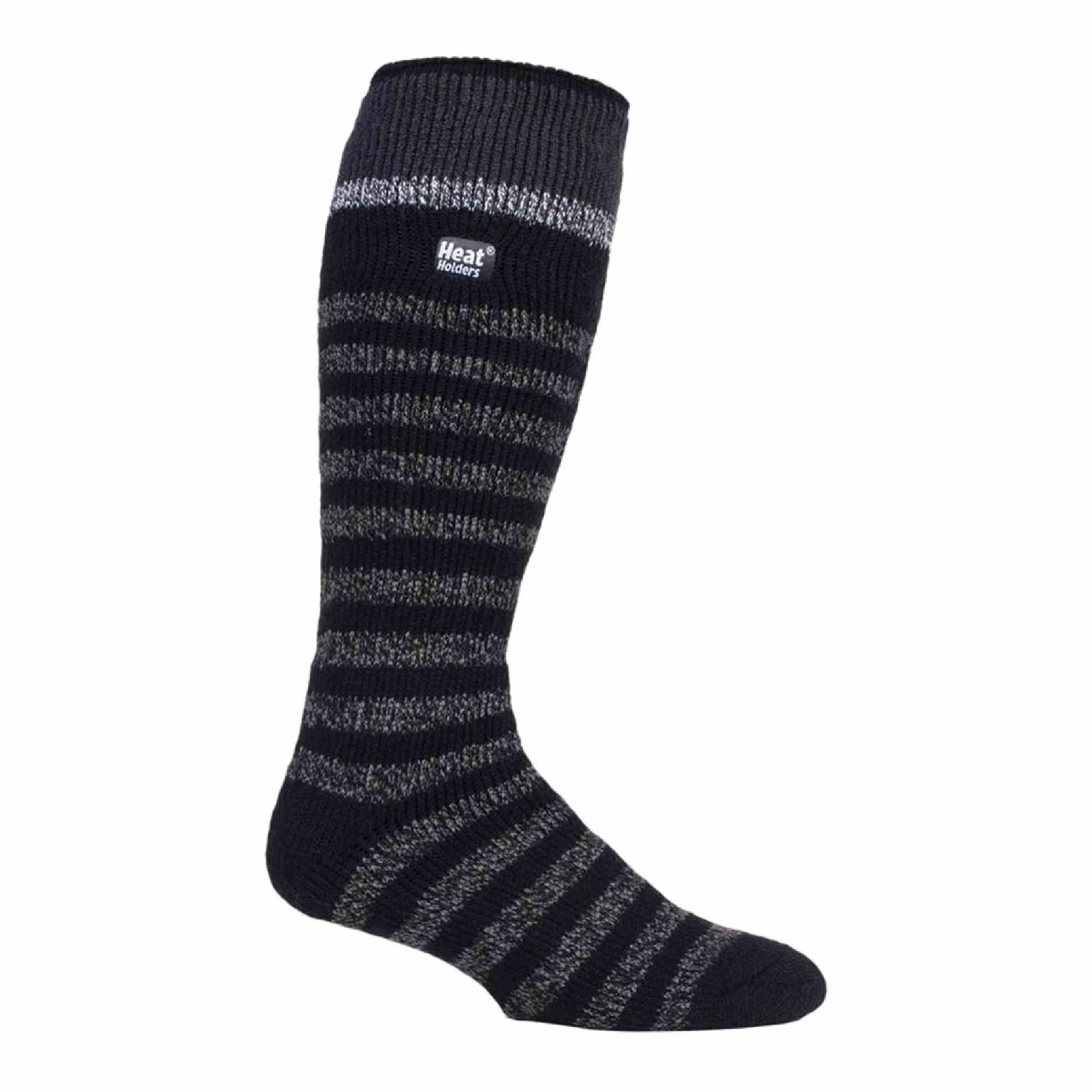 Mens Striped 2.3 TOG Winter Knee High Thermal Ski Socks
