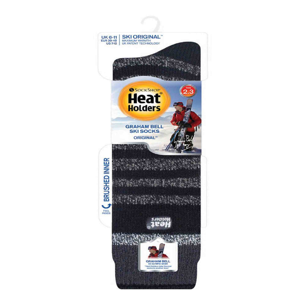 Mens Striped 2.3 TOG Winter Knee High Thermal Ski Socks