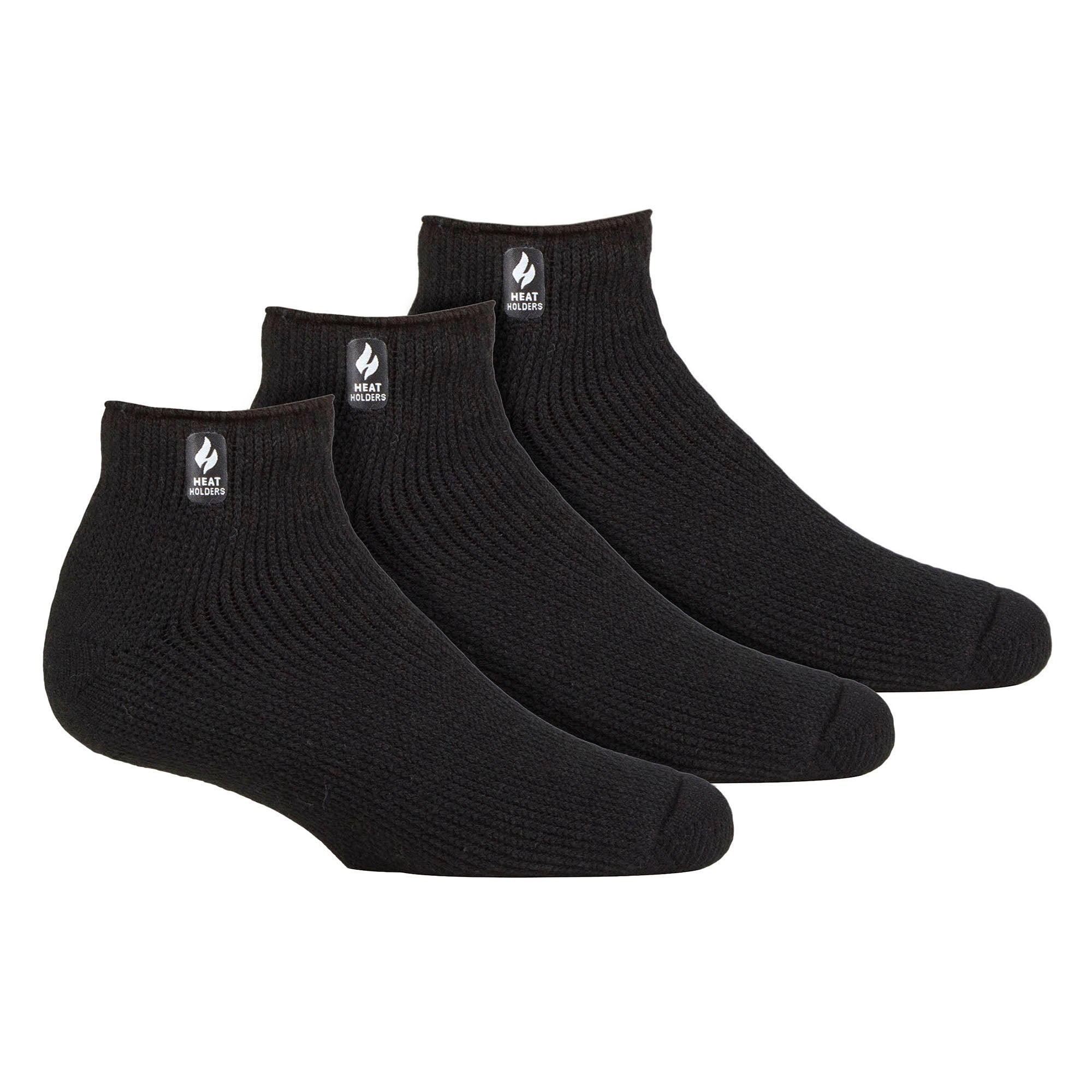 Mens 3 Pack Thermal Winter Soft Trainer Socks