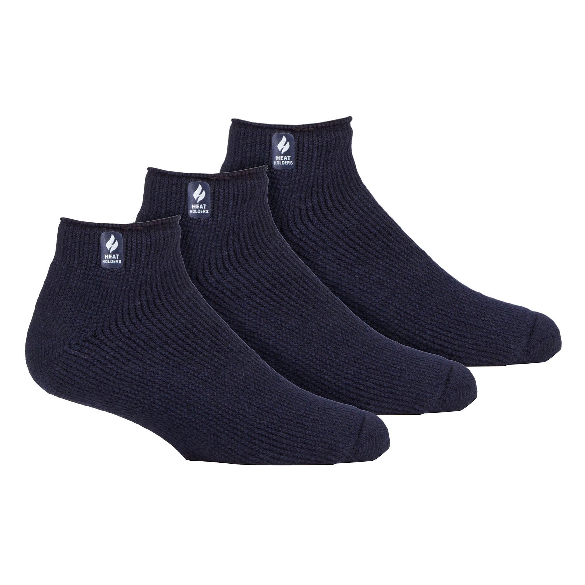 Mens 3 Pack Thermal Winter Soft Trainer Socks