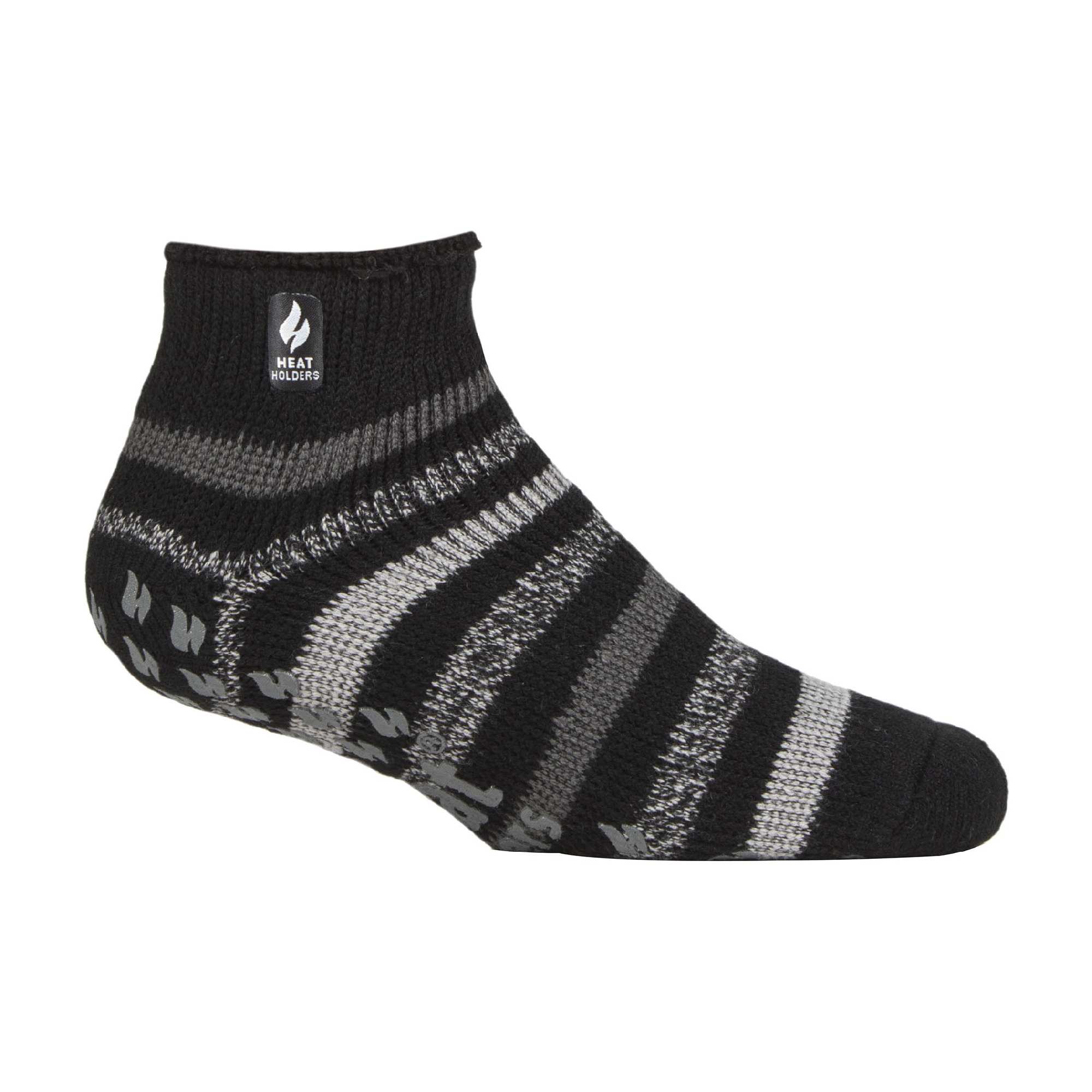 Mens 2.3 TOG Non Slip Low Cut Ankle Thermal Slipper Socks (Multipack Options)