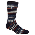 Mens Thermal Stripe Pattern Socks for Winter