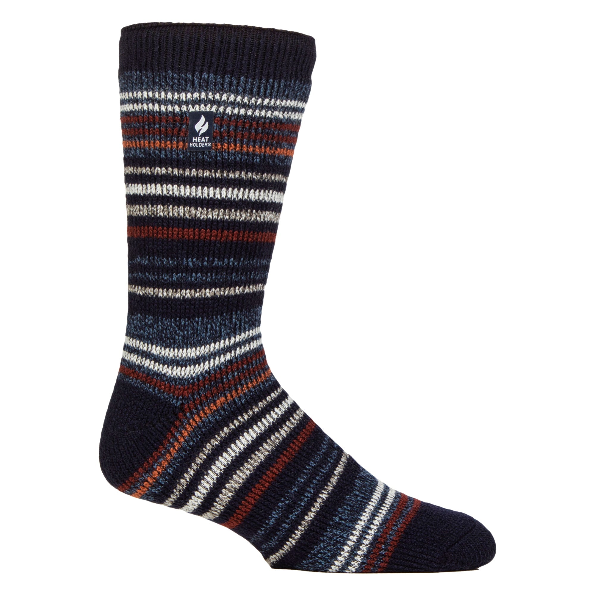 Mens Thermal Stripe Pattern Socks for Winter