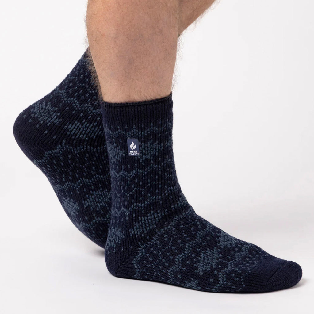 Mens Jacquard Thermal Socks for Winter
