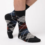 Mens Jacquard Thermal Socks for Winter
